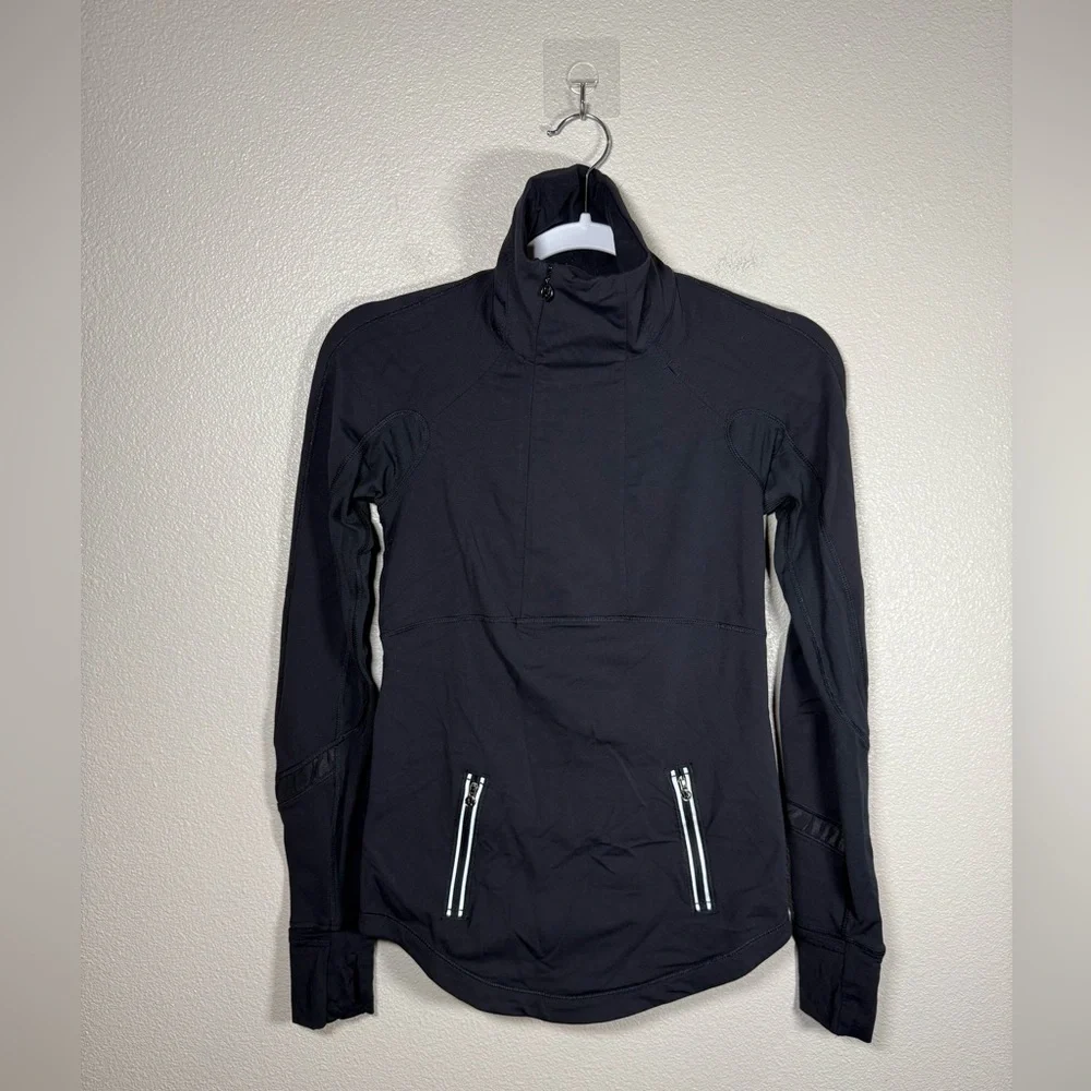 Lululemon athletica Run Reflect Pullover Black jacket 4 R24